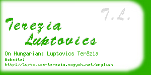 terezia luptovics business card